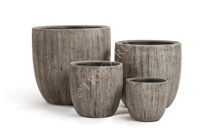 41.3317-03-012-WGR-22 Кашпо  Effectory - серия Wood - Округлый конус - Белёный дуб Цветочная коллекция