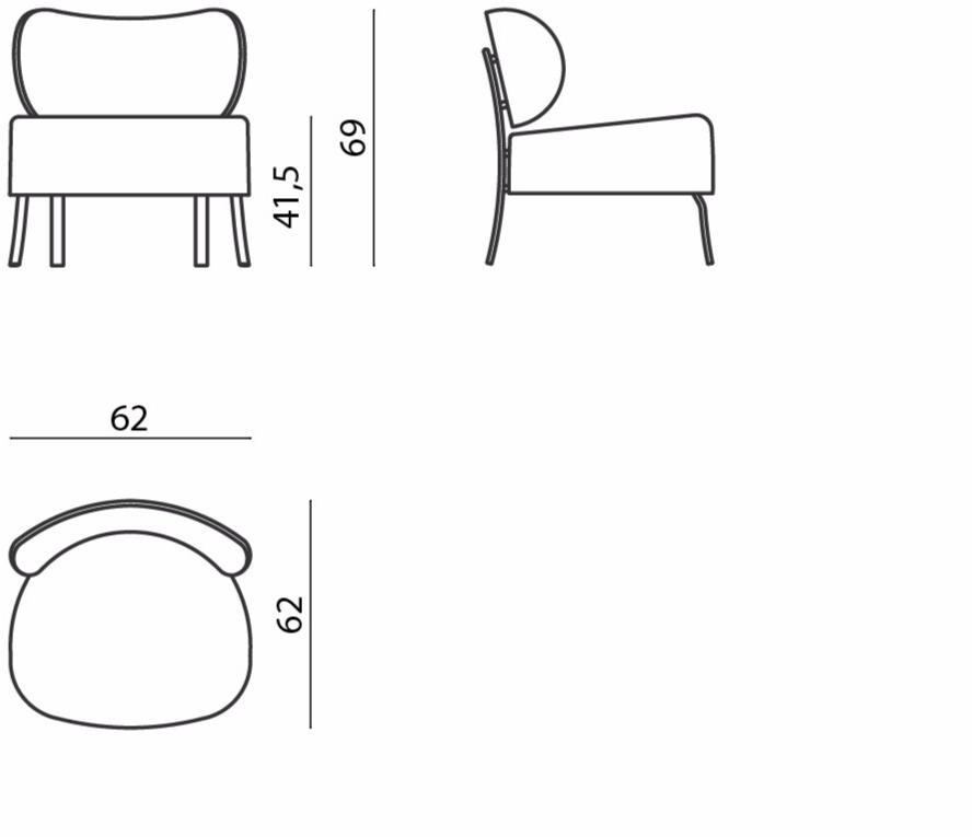 DE PADOVA Мягкое кресло по контракту sun-id-1455051 - Вид №2