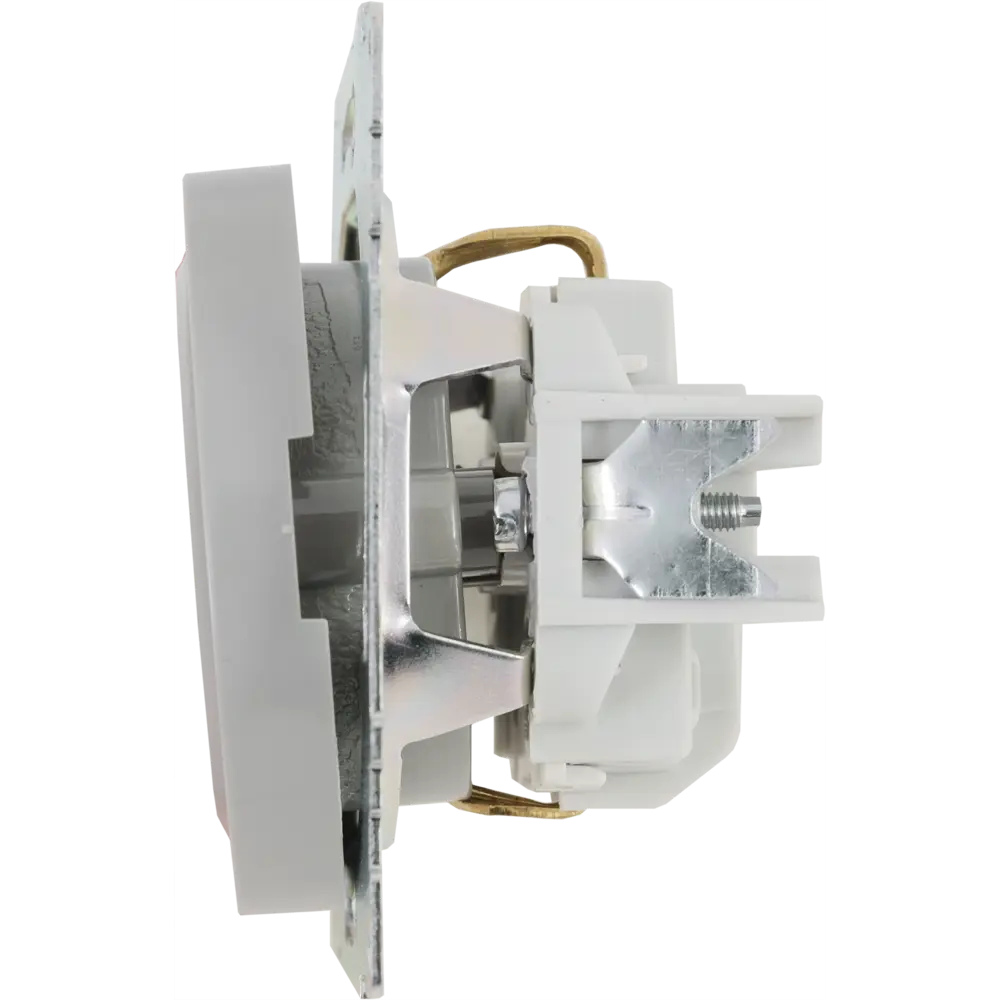 Розетка встраиваемая Onekey Florence с заземлением со шторками цвет серый ONEKEYELECTRO STLM-2084646 - Вид №5