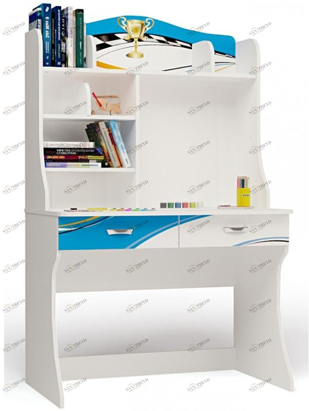 Стол с надстройкой ABC-KING La-Man голубой 4631148150881