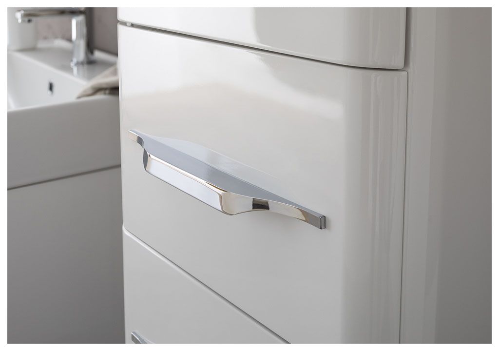 Шкаф-пенал для ванной Aquanet Виченца 36 белый 00196964 - Вид №5
