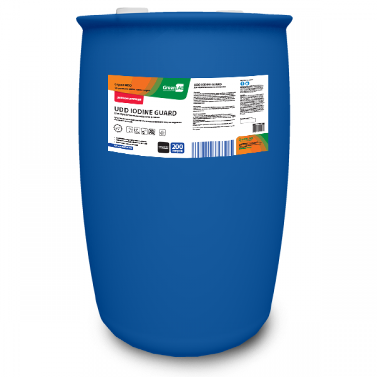 UDD-05/200 GreenLAB UDD IODINE GUARD, 200 л. Для обработки вымени после доения 