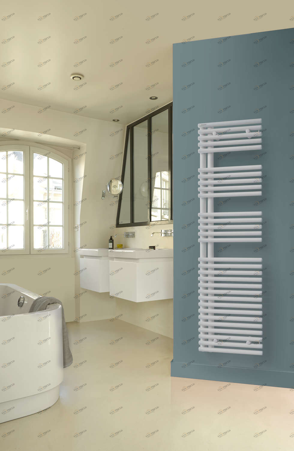 Водяной радиатор LNL-112-050 Cala Asymétrique à gauche Acova 1161 