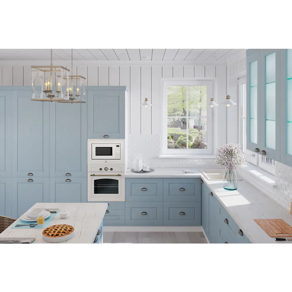 Фасад выдвижного ящика Томари 79.7x25.3см KONSENSA МДФ цвет голубой STLM-2067645 - Вид №12