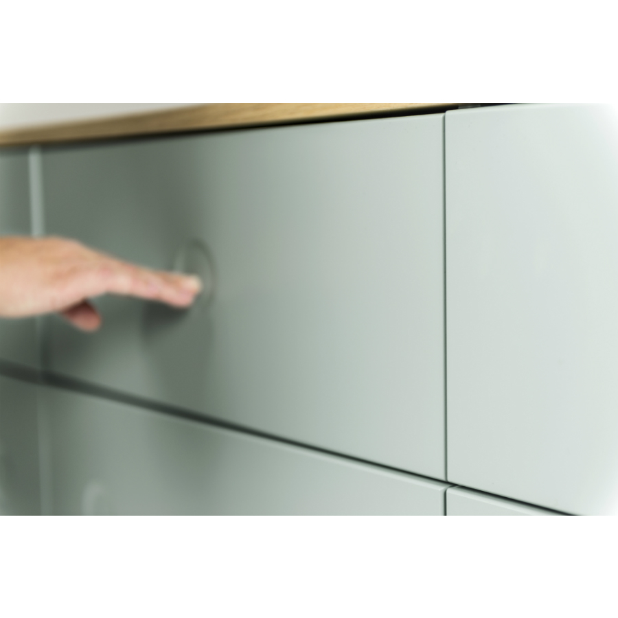 Сервант Tenzo Dot, 79х109х43 см, дуб, зеленый 1674676 - Вид №9