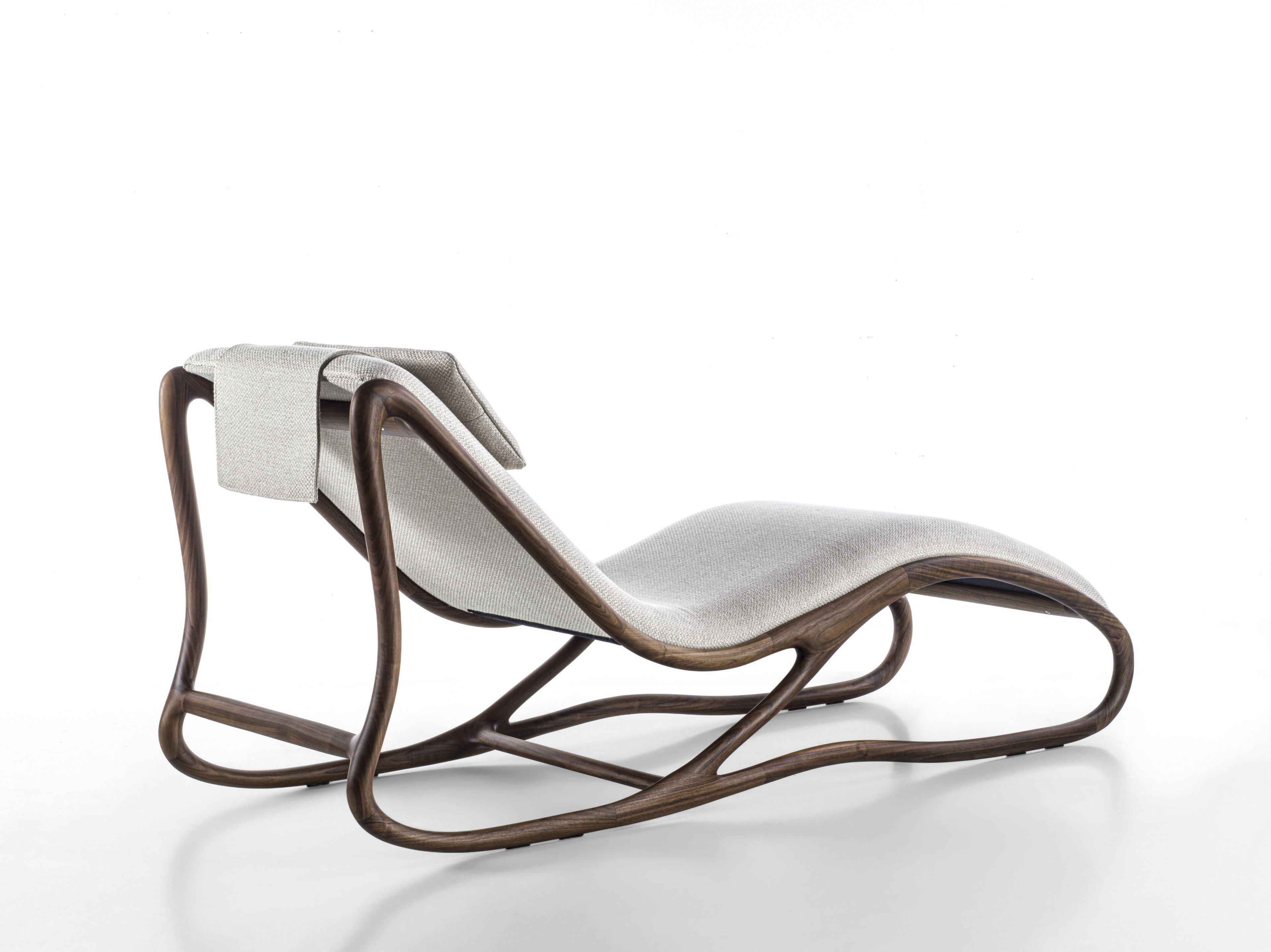 Съемный шезлонг из массива грецкого ореха и ткани Porada двадцать четыре ARCH-00153124 - Вид №2