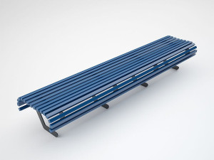 Алюминиевая скамья без спинки