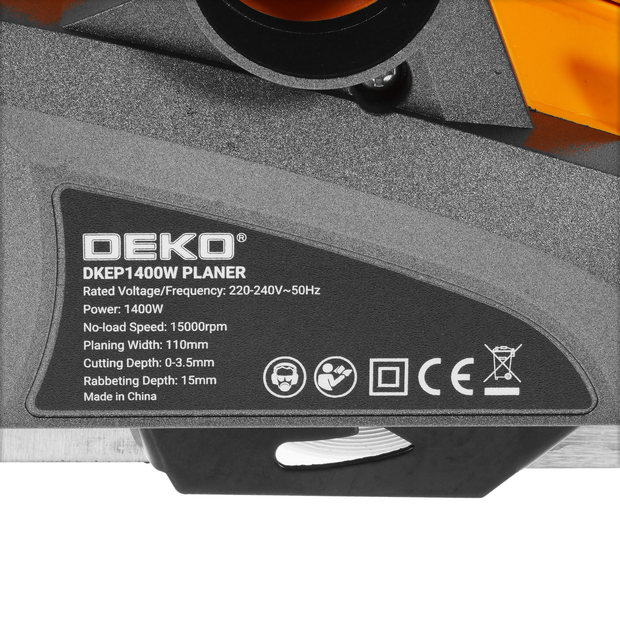 Электрорубанок DEKO DKEP1400W 9910782 STDN-0149577 - Вид №6