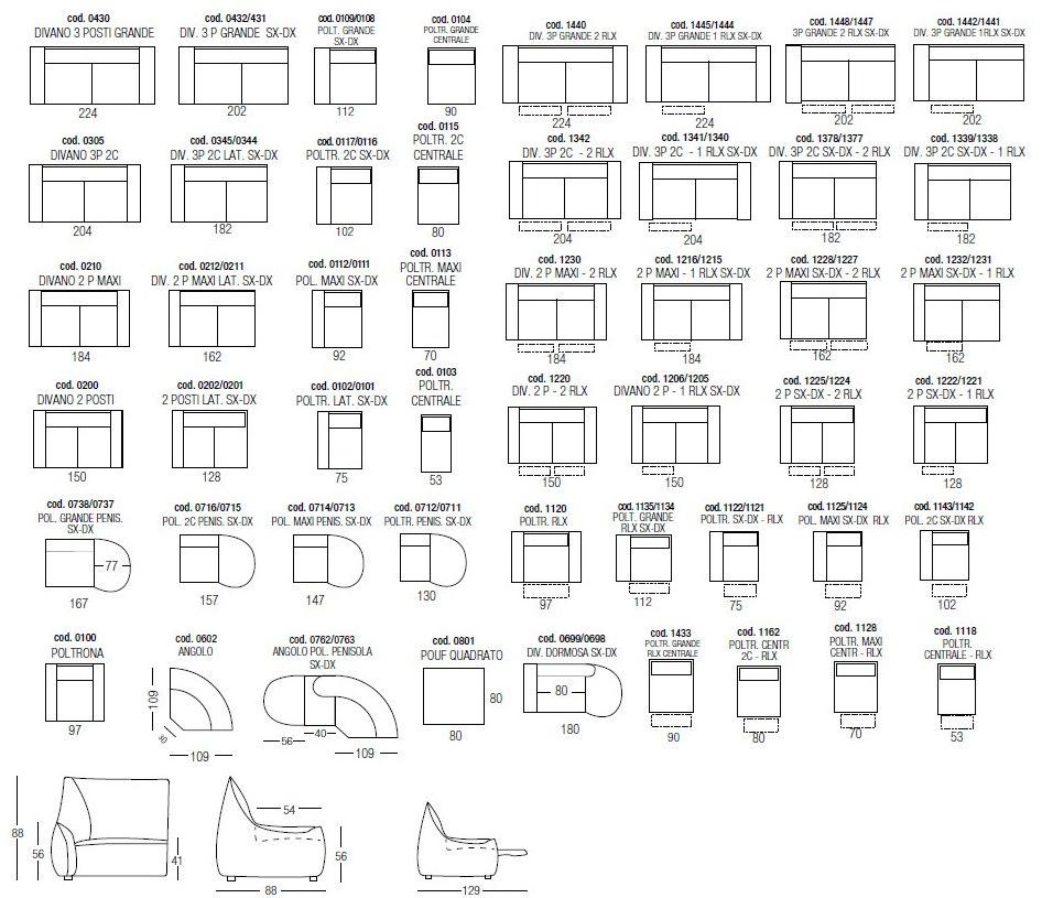 Egoitaliano Мягкая кушетка из ткани Puffy sun-id-1434020 - Вид №4
