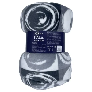 Плед Ardenza Diso 150x200 см фланель цвет серый 84253137 STLM-2095272