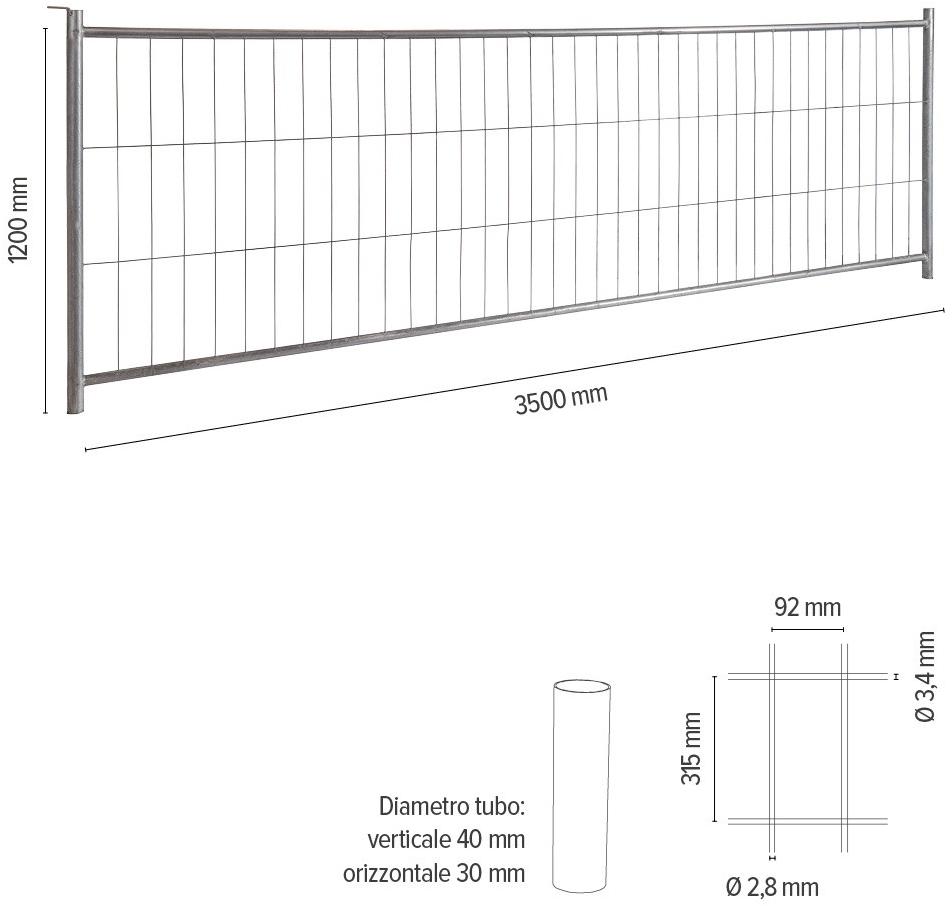 NUOVA DEFIM Металлический забор безопасности Defender sun-id-1376575 - Вид №2