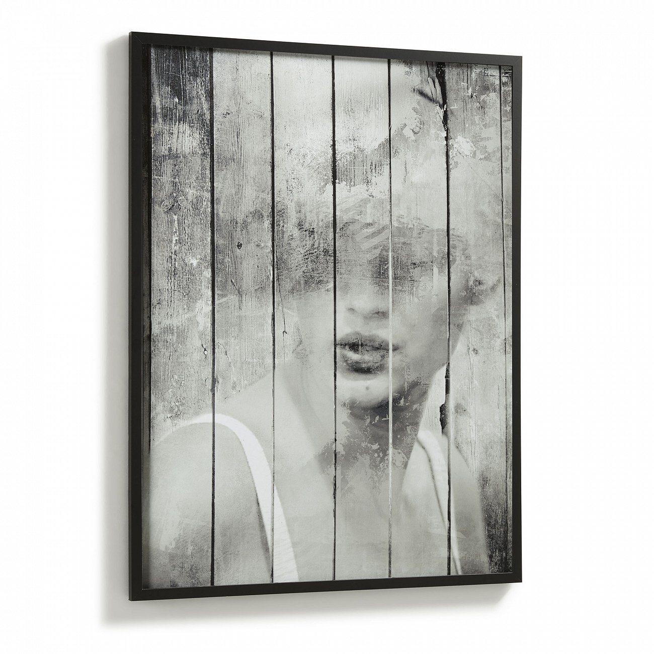 Картина в раме 103х78 см черная Ariella от La Forma LA FORMA ARIELLA 00-3865162 Серый;черный  - Вид №1