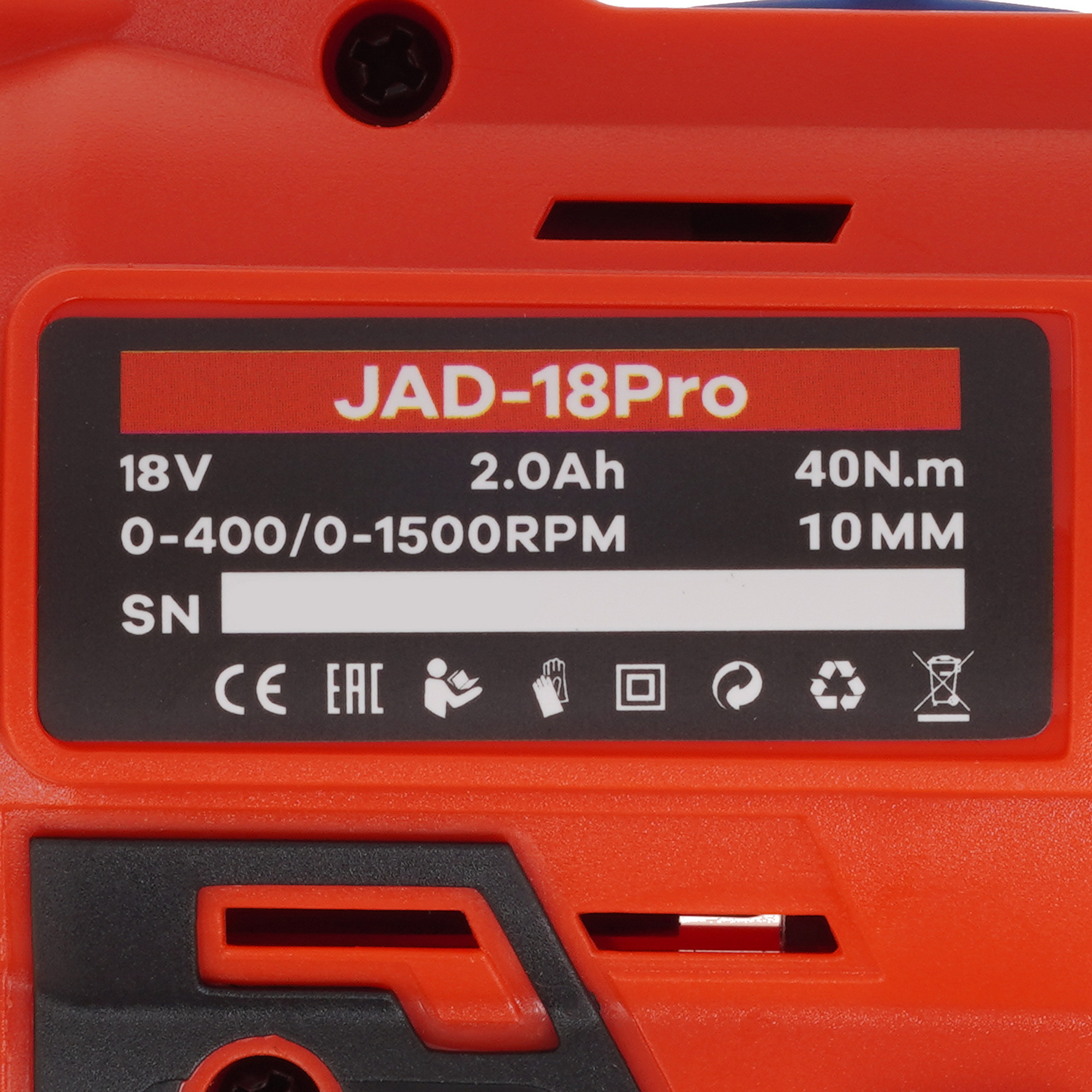 Дрель-шуруповерт JONSER JAD-18PRO 9236349 STDN-0074172 - Вид №3