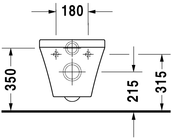 2552092000 Подвесной унитаз настенный Белый Duravit Durastyle Германия - Вид №5