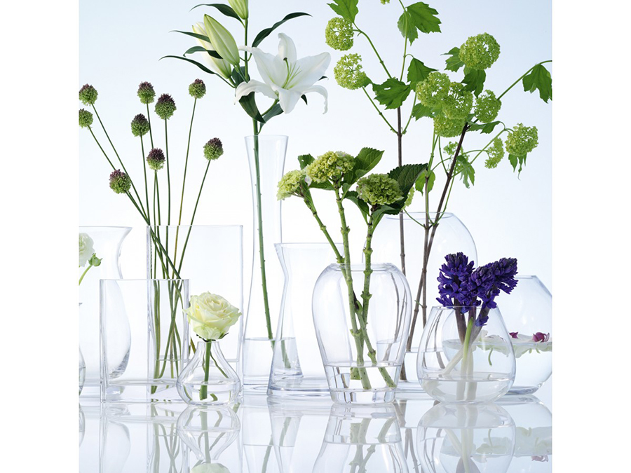 Ваза округлая прозрачная 17,5 см Flower LSA INTERNATIONAL - 253351 Прозрачный  - Вид №2