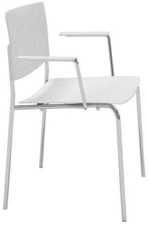 Andreu World Штабелируемый стул из технополимера с подлокотниками Sit So1202 - Вид №1