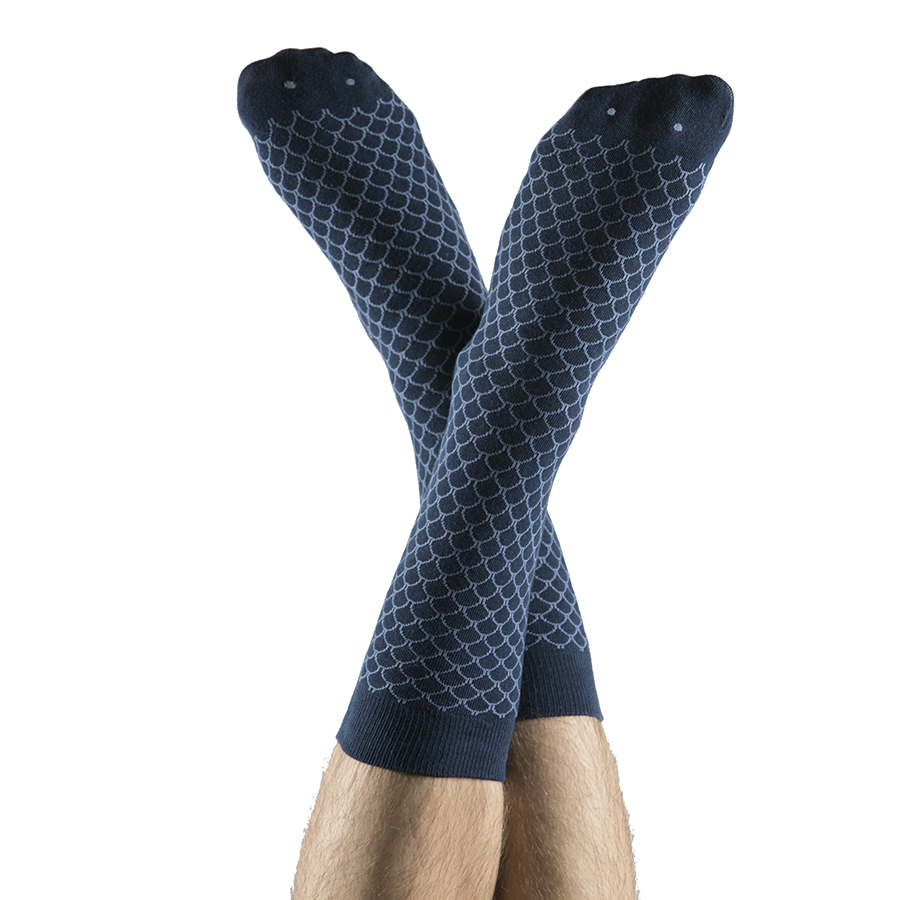DYFISSOBL Носки fish синие Doiy  - Вид №2