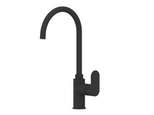 Смеситель для кухни на одно отверстие с поворотным изливом