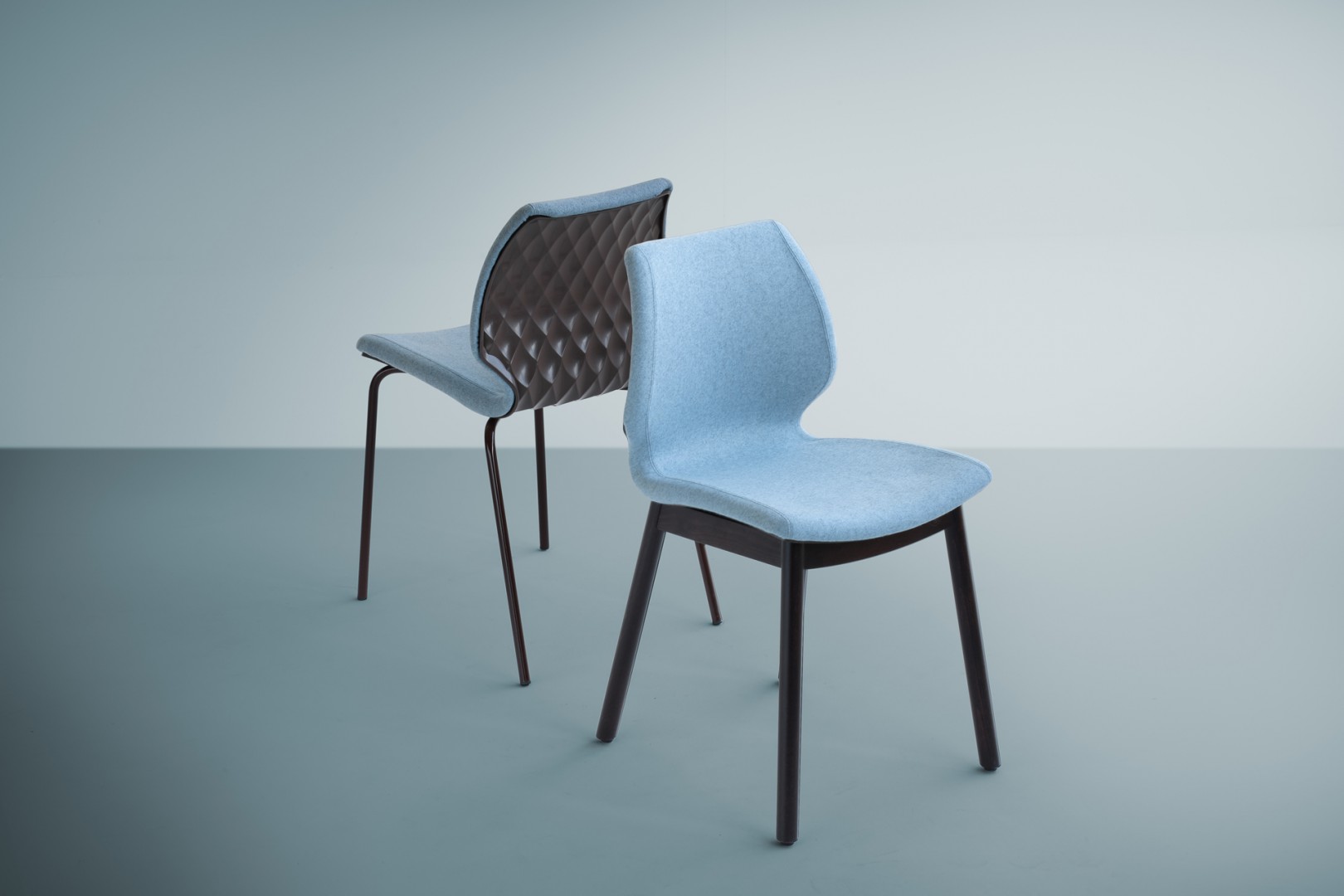 Uni 577M Стул с каркасом из древесины бука, 4 закругленные ножки. Обивка из полипропилена. Et al. Uni - Вид №3