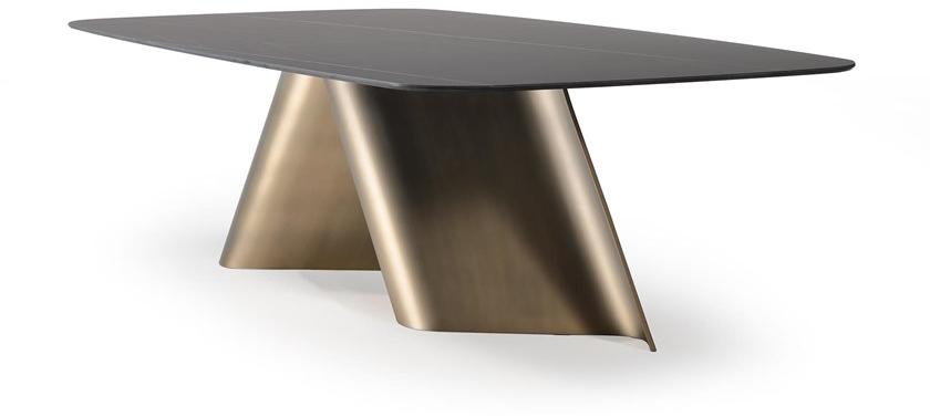 Reflex Прямоугольный стол из стеклянного мрамора Esse sun-id-1449353 - Вид №3