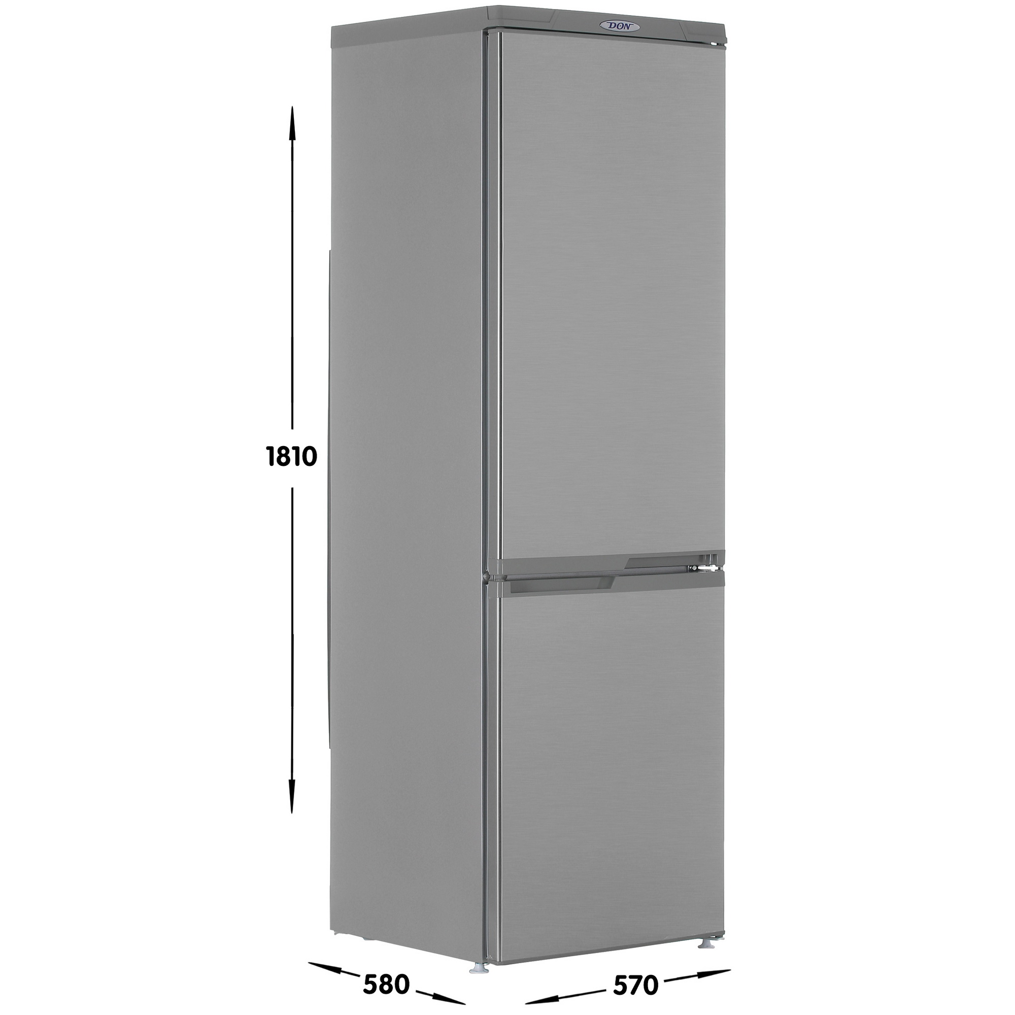 1135178 Холодильник с морозильником   DON R-291 NG серебристый STDN-0071418 - Вид №6