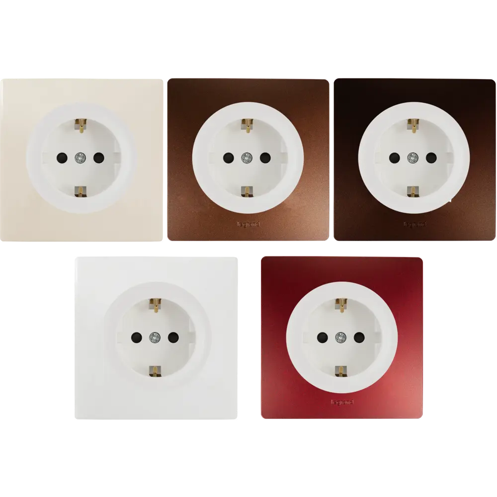 Розетка встраиваемая Onekey Florence с заземлением со шторками цвет белый ONEKEYELECTRO STLM-2065443 - Вид №1