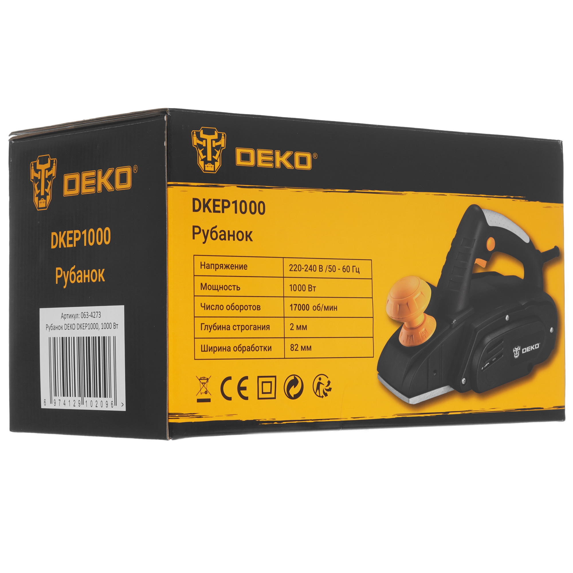 Электрорубанок DEKO DKEP1000 5058287 STDN-0135781 - Вид №9