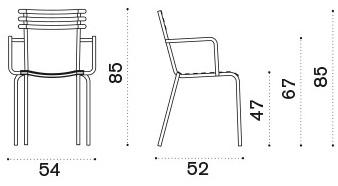 Ethimo Садовый стул из железа Flower Flsb - Вид №4
