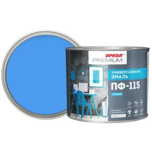 Эмаль Ореол Premium ПФ-115 глянцевая цвет голубой 2.2 кг