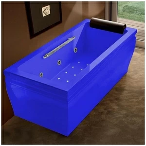 Ванна с гидро и аэромассажем синяя Gruppo Treesse Blanque 1880 DXAWAV168NSI