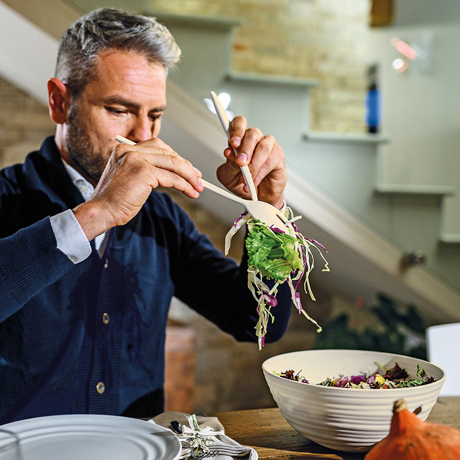 10610179 Приборы для салата tierra, бежевые, 2 шт. Guzzini  - Вид №1