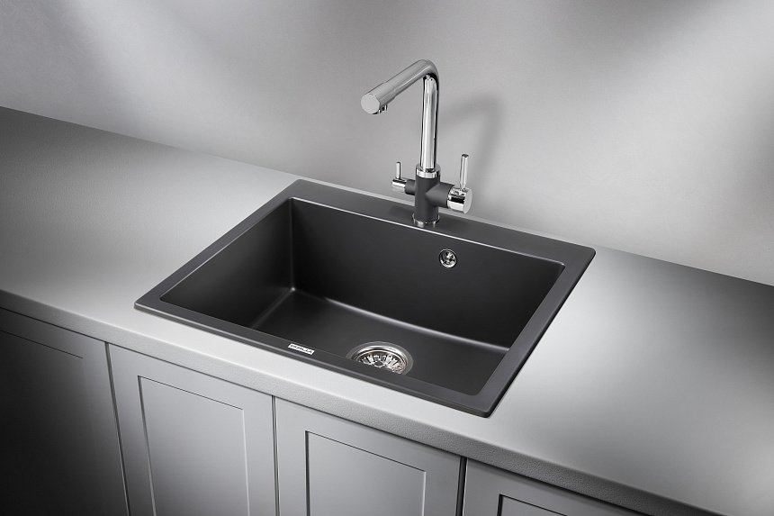 6001, ТУРМАЛИН, кухонная мойка, кварц GRANULA 6001-ST129