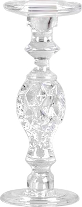 10629472 Rasteli Подсвечник стеклянный Rasteli "Барокко" 11,5x29,7см Стекло 