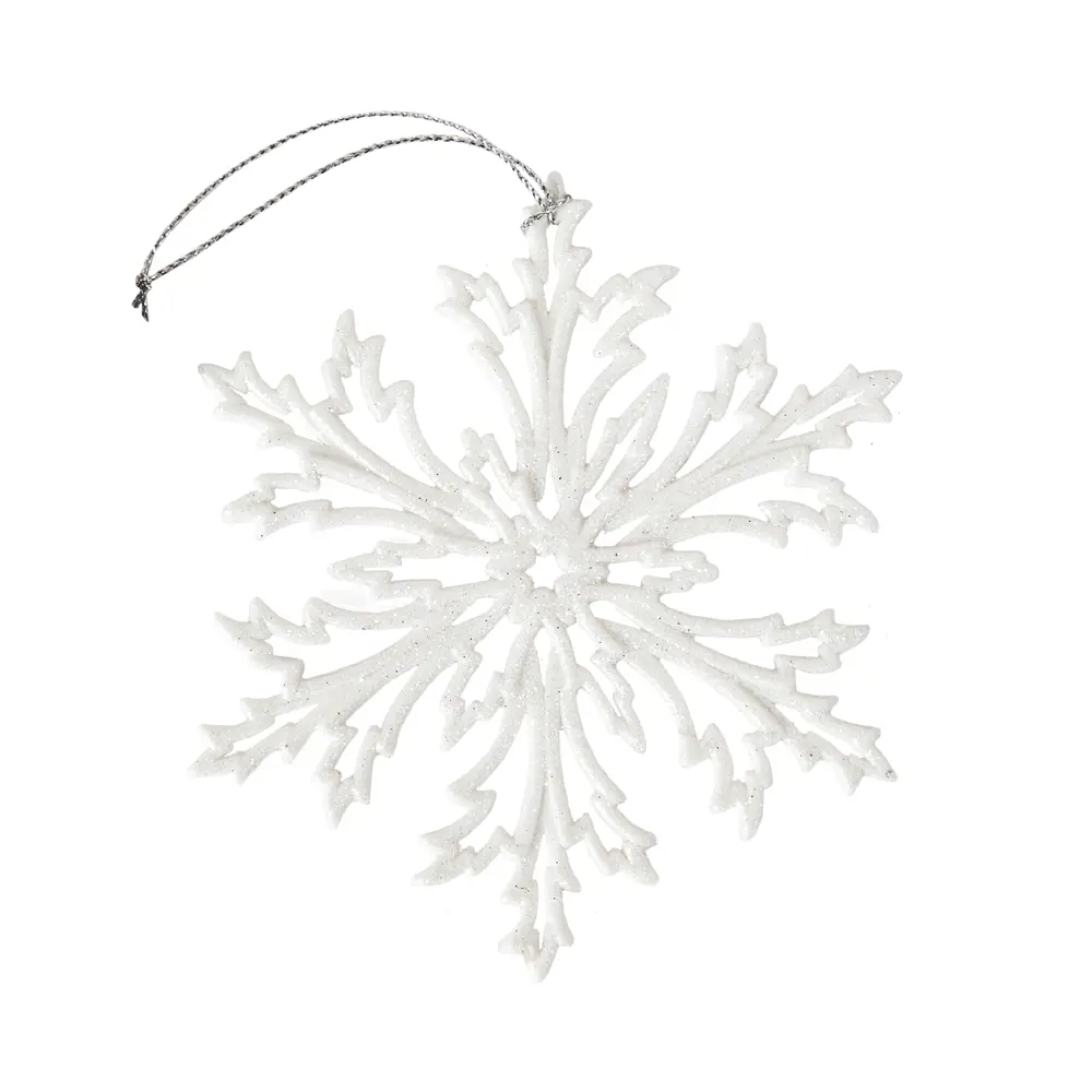 88458677 Новогоднее украшение Снежинка Морозко 12x12 см цвет белый STLM-1504410 Santreyd  - Вид №4