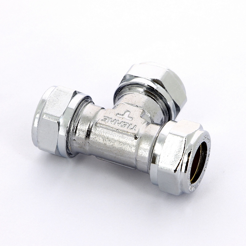 Тройник обжим хромированный TIEMME 15 1130012 - Вид №3