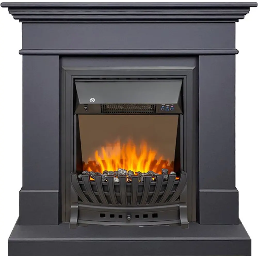 Каминокомплект Royal Flame California STD SFT разборный Aspen Black 1.5 кВт цвет серый графит 89396854 STLM-2046891 