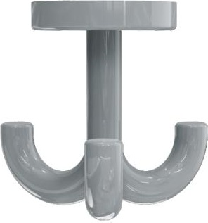 477.90.051 тройной крючок HEWI System 111 | Polyamid  - Вид №1