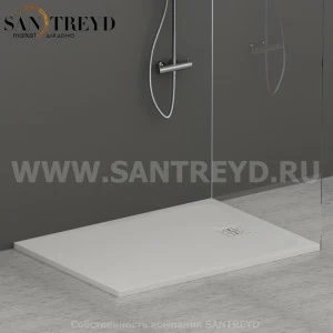 DP12090501 Душевой поддон 120х90 см цвет Белый бархат Globo DOCCIAPIETRA Италия