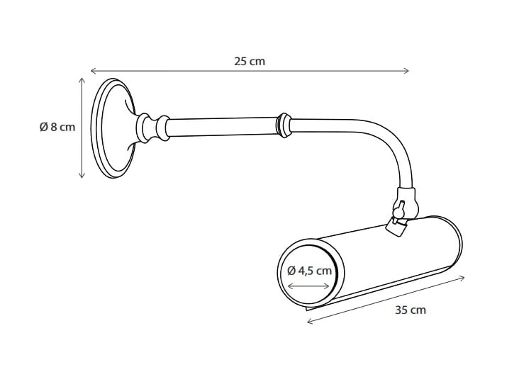 Латунный светодиодный настенный светильник для картин Authentage Lighting Rubens ARCH-00026062 - Вид №3
