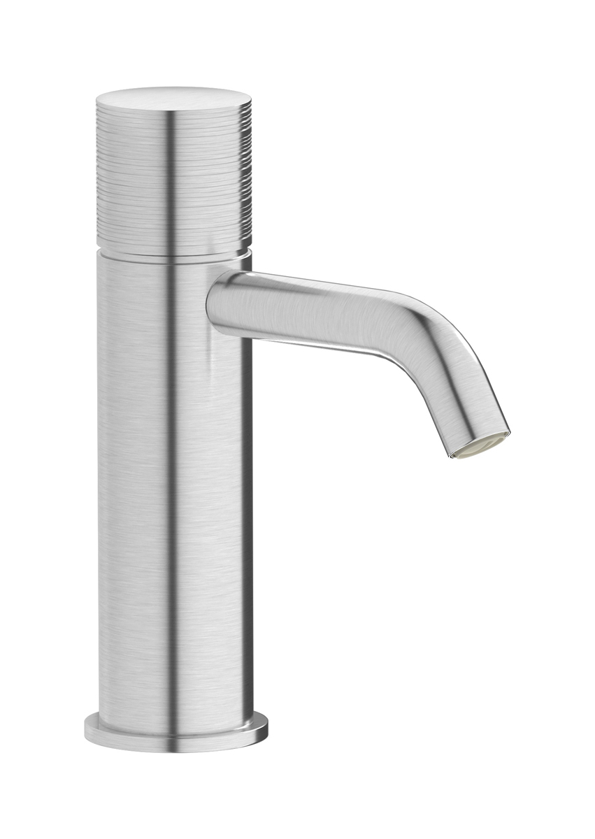 Смеситель для раковины на 1 отверстие в комплекте с донным клапаном WE ARE IB vn300cf Brushed Nickel Vinile