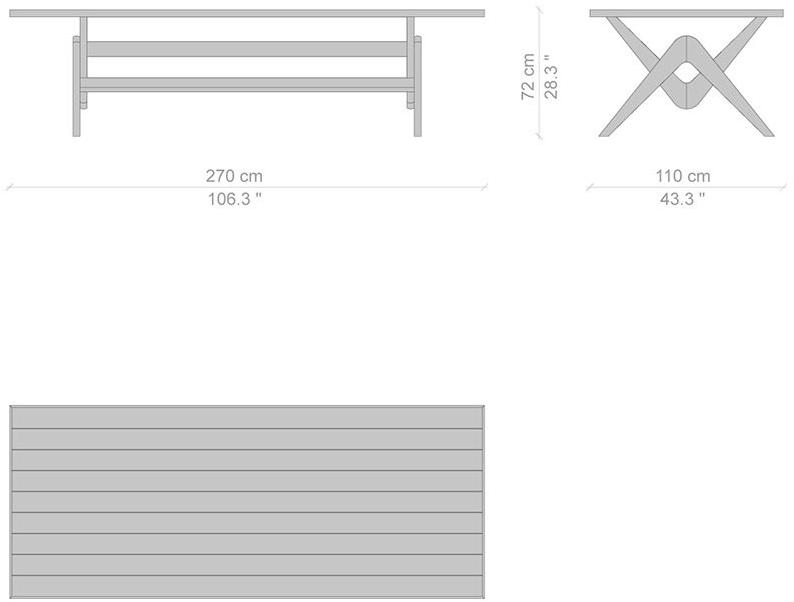 Cassina Стол из дерева и стекла Capitol complex sun-id-1470334 - Вид №7
