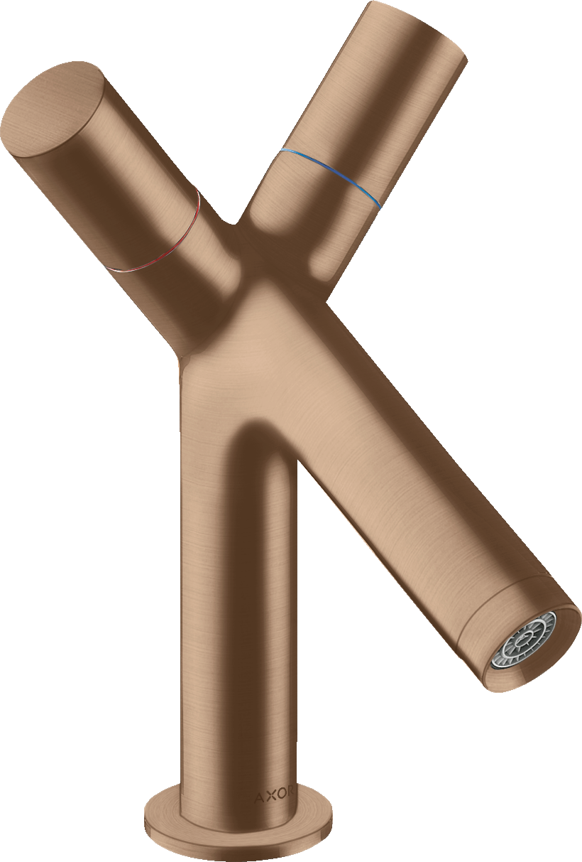 10030310 Смеситель для раковины 80, 2 ручки, со сливным гарнитуром AXOR STARCK