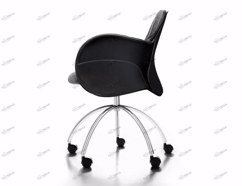 DE PADOVA Кожаное кресло с подлокотниками sun-id-1347501