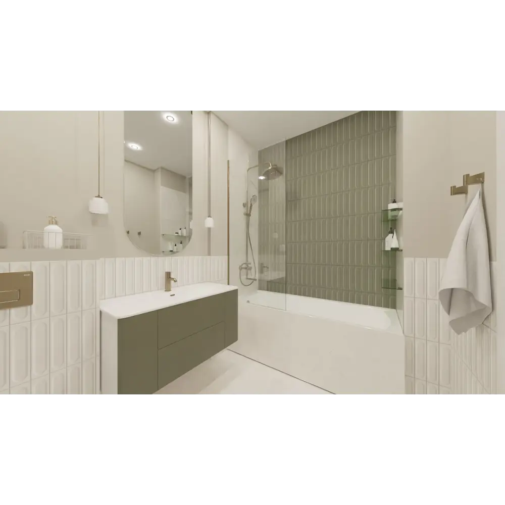 Комплект фасадов для тумбы Iddis Lahta LAH10T0i89 100 см МДФ цвет тайга STLM-2110025 - Вид №4