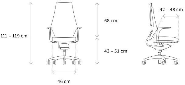 Wagner Вращающееся офисное кресло с 5 спицами W5 sun-id-1486649 - Вид №10