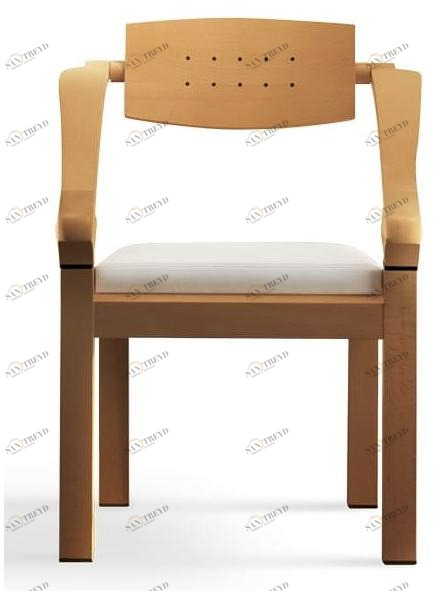 Giorgetti Кресло из бука с подлокотниками  51360 