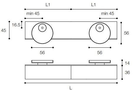 FALPER Тумба под умывальник подвесная двойная Eccentrico sun-id-1483885 - Вид №1