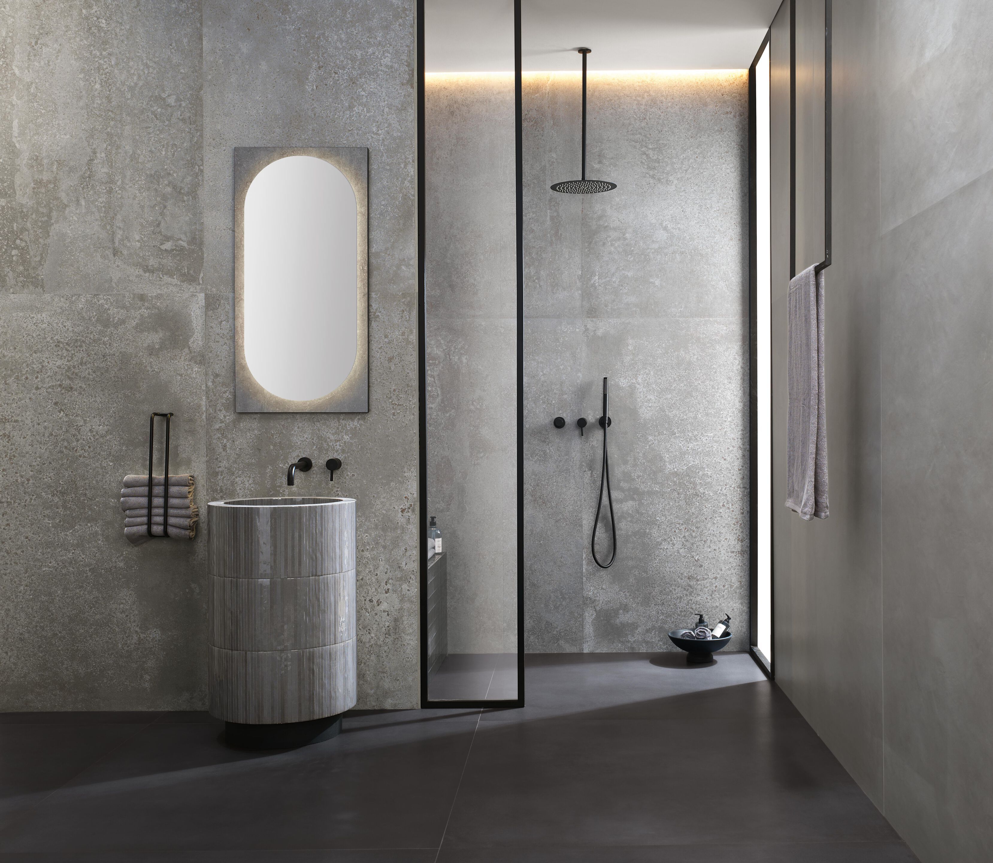 Белая паста с эффектом цемента и декоративная коробка FAP ceramiche Color &gt ARCH-00082087 - Вид №6