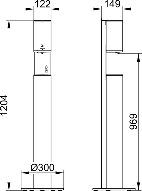 14956373537 Дозатор дезинфицирующих средств KEUCO Plan - Вид №3