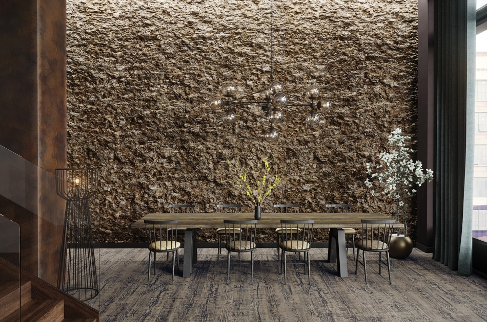 006 070 000 Рельефное пробковое настенное покрытие Bark GRANORTE RustiCork - Вид №1